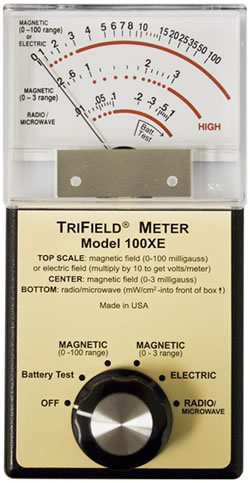 電磁波測定器トリフィールドメーター TRIFIELD METER 100XE